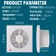 thumbnail image 2 of Ventilador de escape Aydomer, 15 cm, 26 W, 358 m³/h, soporte de pared para baño, 2 of 6