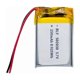thumbnail image 1 of 502030 3.7v 250mah 0.925wh Reales 30x20x5mm con Pcm, 1 of 2