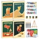 thumbnail image 1 of Kit de Pintura por Números GEEHEIY 4 unidades, 30 × 20 cm, estilo retro, 1 of 7