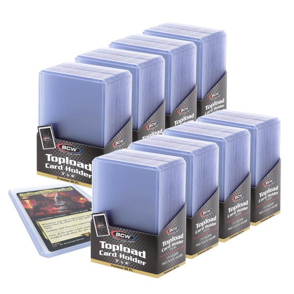 Portacartas BCW 3x4 (200 unidades) Protectores rígidos de PVC