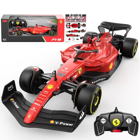 Coche de control remoto Voltz Toys Ferrari F1 75 a escala 1:18