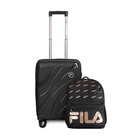 Pack Maleta Cabina S Lola 10Kg + Mochila Urbanix Fila 16Lts Negro-Gold