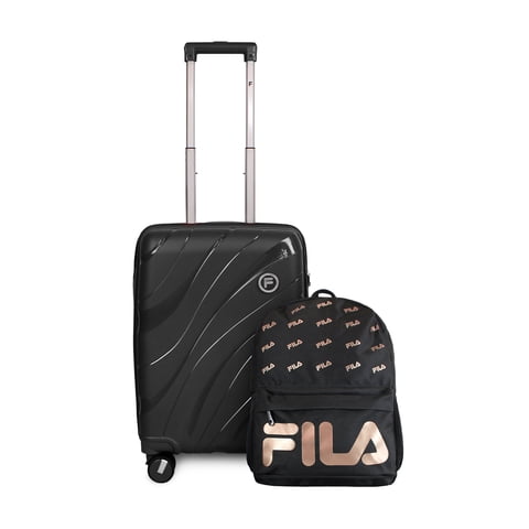 Pack Maleta Cabina S Lola 10Kg + Mochila Urbanix Fila 16Lts Negro-Gold