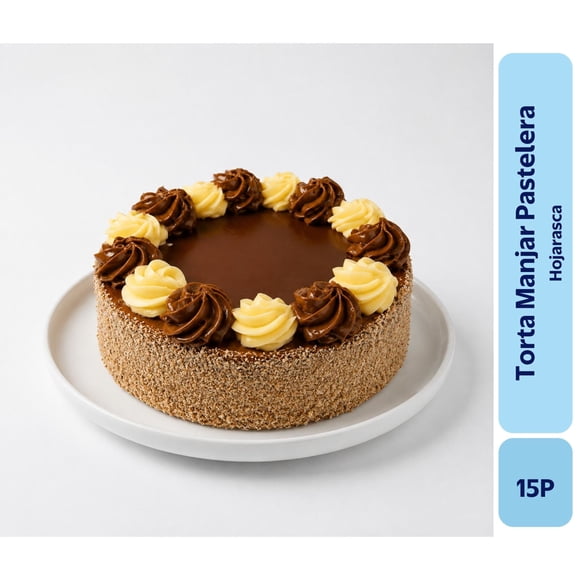Torta Hoja Manjar Pastelera 15P, 1570 g