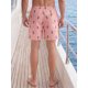 thumbnail image 3 of INSPIRE CHIC Pantalones Cortos de Playa para Hombre con Cintura Elástica y Cordón, Forro Estampado, Talla 2XL, Rosa Claro, 3 of 5