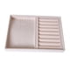 thumbnail image 5 of Organizador Del Collar Del Pendiente Del Sostenedor De La Bandeja Del Almacenamiento De La Joyería Del Terciopelo Beige Estilo 06, 5 of 5