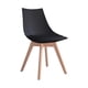 thumbnail image 1 of Silla De Comedor Con Patas De Madera Negro, 1 of 6