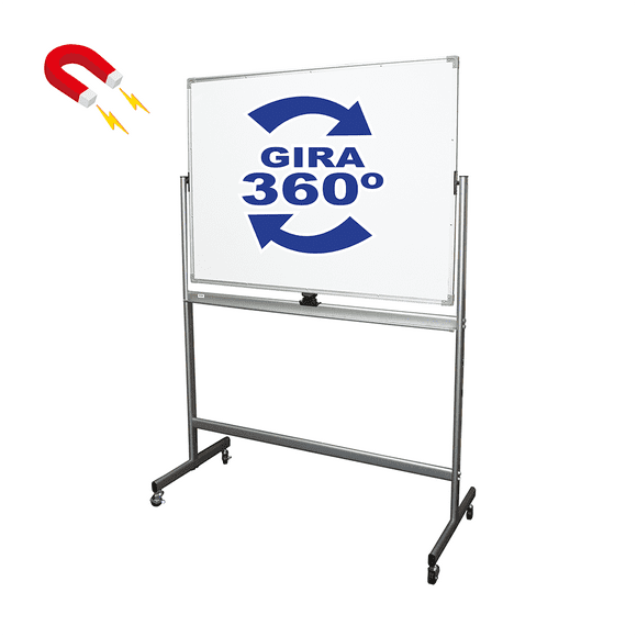 Pizarra con Pedestal de Doble Cara 90x150 cm