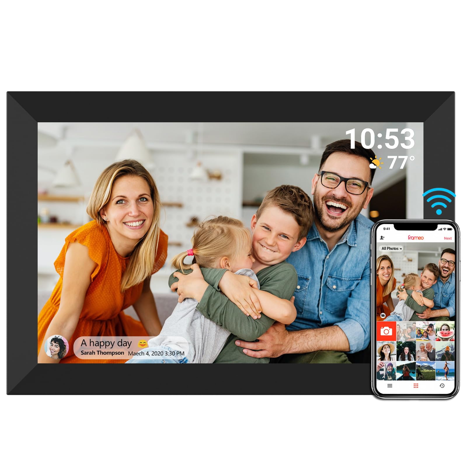 Marco De Foto Digital Yenock Frameo Wifi 32gb 10.1" 1280x800