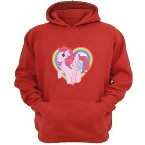 Genérico - Polerón Canguro Mi Pequeño Pony Rojo Talla Xl Unisex