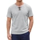 thumbnail image 1 of INSPIRE CHIC Camiseta de Hombre de Waffle de Manga Corta Ligera para Verano Talla S Gris Claro, 1 of 5