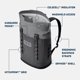 thumbnail image 2 of Mochila térmica YETI Hopper M12 de lados suaves, negra, 2 of 7
