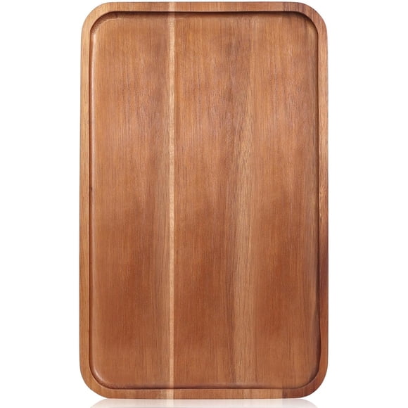Bandeja grande de madera para alimentos y tablas de charcutería