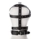 thumbnail image 4 of Sexy Black Faux Leather Mouth Mask Head Harness for Couple Roleplay and Flirting, 4 of 5