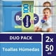 thumbnail image 2 of Toallitas Húmedas Babysec Ultra Fresh, Duo Pack, 100 Un, 2 of 2