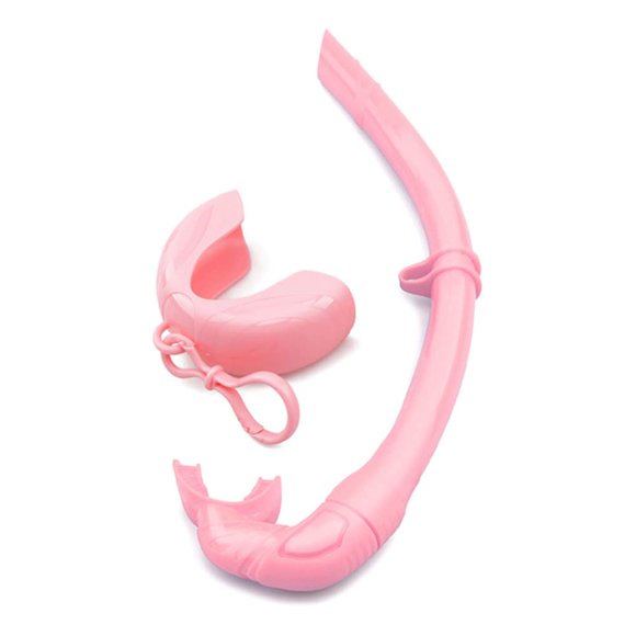 Snorkel TEQIN Plegable de Silicona con Estuche Rosa