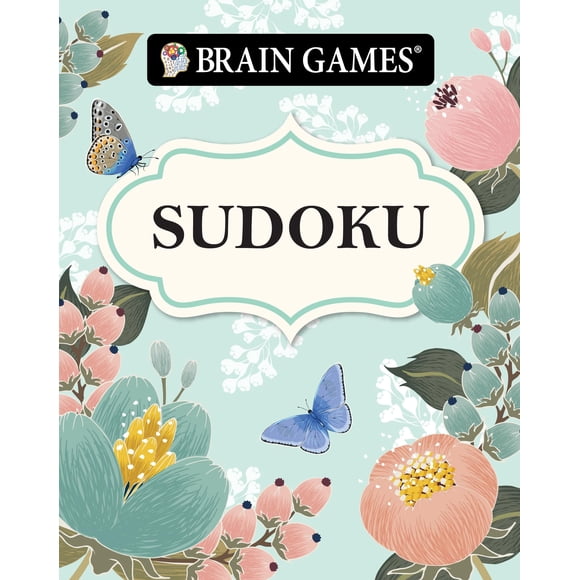 Brain Games Sudoku para llevar con portada floral