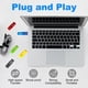 thumbnail image 5 of Pendrive TOSPLUS 16 GB USB 2.0 Pack de 2 (Negro/Azul), 5 of 7