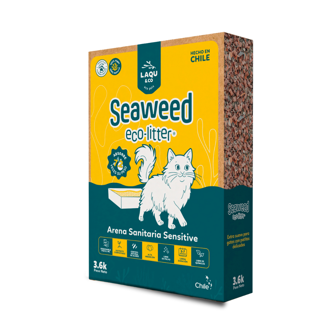 Laqu - Arena Sanitaria Eco-Litter Sensitive 26 Litros