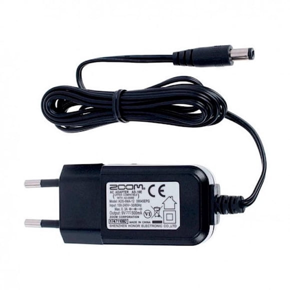 Zoom AD-16E Adaptador de Corriente 9v 0.5A para equipos ZOOM