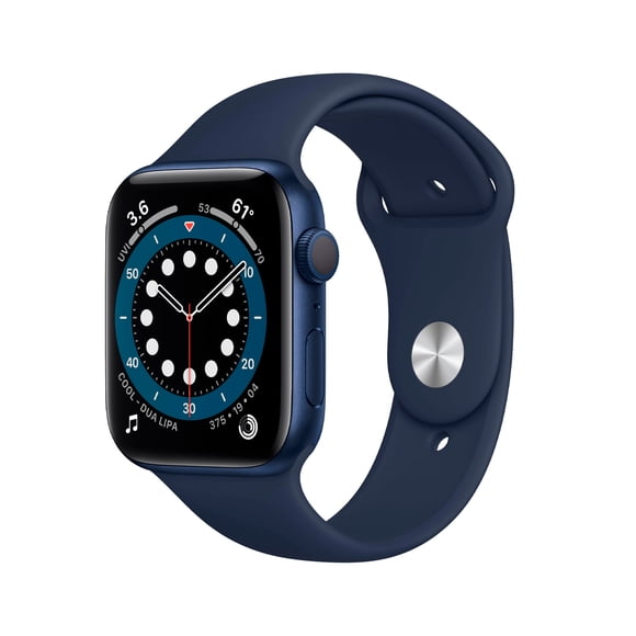 Reloj Apple Watch Series 6 44mm GPS Blue Aluminum Case Deep Navy Sport Band Reacondicionado
