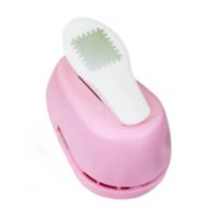 Bothyi - Perforadora De Papel Con Borde De Sello Postal, Multiusos Para Tarjetas Y Álbumes, Acción De Palanca, Color Rosa