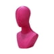 thumbnail image 5 of Soporte De Exhibición De Pelucas Organizador De Accesorios Para Auriculares Cabeza De Maniquí De Cabello Busto De Hombro Rosa Rojo, 5 of 5
