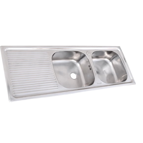 Lavaplatos 1235X435 Con Rebalse Empotrar Izquierdo