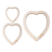 Magideal - 3 Piezas De Moldes Para Cortar Macramé, Manualidades Diy, Herramienta Para Hacer Cuerda De Macramé De Madera, Herramienta Portátil Para Colgar En La , En Forma De Corazón