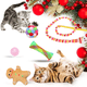 thumbnail image 3 of Juguetes navideños para gatos, calcetines navideños surtidos, paquete variado, juguete interactivo navideño para gatos de interior y gatitos., 3 of 5