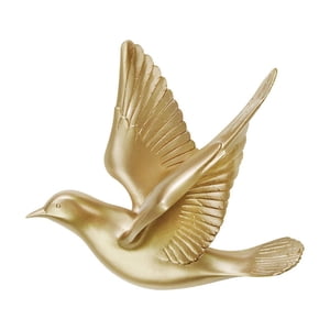 Magideal - Decoración De Pared De Pájaro Colgante, Decoración Montada En La Pared De Pájaro, Figurita De Animal Diy, Escultura De Pared De Gorrión 3D Para Decora Estilo A