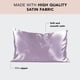 thumbnail image 2 of Funda de almohada kitsch satinada para cabello y piel, tamaño queen, color lavanda, 2 of 9