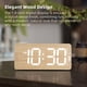 thumbnail image 2 of Reloj despertador digital USCCE de madera con números grandes, 2 of 8