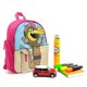 thumbnail image 3 of Wally Gator Mochila Escolar para Niños y Niñas, Mochila Infantil Ligera de Alta Calidad, Grande y Duradera ROSA, 3 of 6