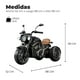 thumbnail image 2 of Moto Eléctrica Para Niños Motocicleta Clásica Luz Y Sonidos Negra, 2 of 4