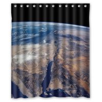 Pinghai - Cortina De Ducha Versace Con Ganchos (167 X 183 Cm)