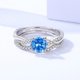 thumbnail image 2 of Anillos de Compromiso de Moissanita para Mujer 1 Uds Color D Claridad VVS1 Anillos de Diamante Blanco/azul/rosa Bandas de Boda de Moissanita con Certificado, 2 of 8