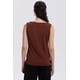 thumbnail image 3 of Polera Mujer Con Textura Y Abertura Café Oscuro, 3 of 4