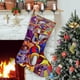 thumbnail image 1 of El Asombroso Circo Digital Tema: Calcetines de Navidad, fino lino blanco para colgar en escaleras y chimenea, decoración navideña para el hogar, regalo de Navidad. 45cm × 32cm, 1 of 5