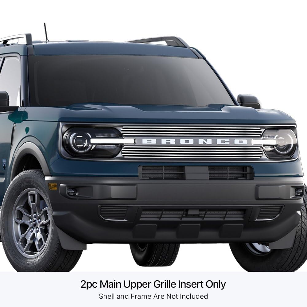 Palanquilla Horizontal Pulida Grille Apg De 2 Piezas, 8 X 6 Mm, Para Coche