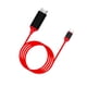 thumbnail image 3 of Adaptador HDMI A USB C Cable USB C A HDMI De 2M Para Monitores Tableta Oficina En Casa Rojo, 3 of 3