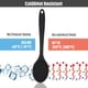 thumbnail image 3 of Juego de 4 cucharas ranuradas y mezcladoras de silicona antiadherentes, cucharas ranuradas grandes de silicona para servir, cucharas antiadherentes resistentes al calor para cocinar, hornear, remover, 3 of 7