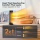 thumbnail image 3 of Calentador Space Heater BREEZOME de 1500 W con termostato y temporizador de 24 horas, color negro, 3 of 8