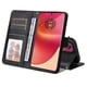 thumbnail image 4 of Funda Billetera para Motorola Edge 50 Fusion con Porta Tarjetas y Soporte Ajustable Negro, 4 of 5