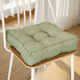 thumbnail image 3 of Xiao Hua Cojín de Silla de Algodón y Lino Verde -1 Pieza, Cojín de Asiento Cuadrado Sólido de 15.75 X 15.75 X 3.54 Pulgadas, Cojín de Silla de Oficina con Relleno de Algodón, Decoración Minimalista, 3 of 4