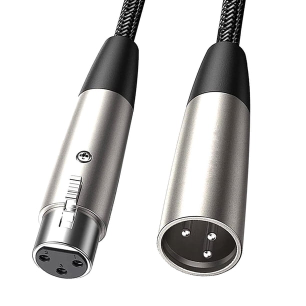 Cable de extensión de Cable de micrófono XLR, Cable XLR trenzado de nailon Flexible, Cable de micrófono de , Cable de micrófono para altavoz de 03 m