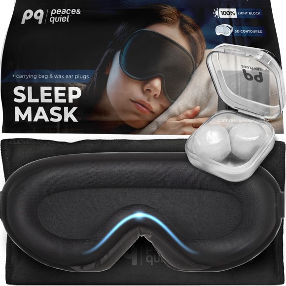 Máscara para Dormir Peace&Quiet PQ 3D Contorneada y Bloqueadora de Luz