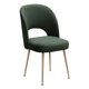 thumbnail image 1 of Silla TOV Furniture Swell tapizada en terciopelo con patas doradas, 1 of 9