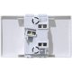 thumbnail image 1 of KEP-S KALOP Blanco Mecanismo Pulsador 2-contactos Interruptor 16A 250V requiere-marco/KEP-A KP40123, 1 of 4