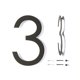 thumbnail image 1 of Números para casa REINCARVATION de metal negro resistente al óxido de 30 cm, 1 of 9